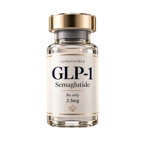 Compounded semaglutide injection vial